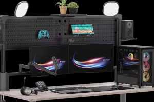 Corsair's new pegboard shelf adds workshop chic to your desk